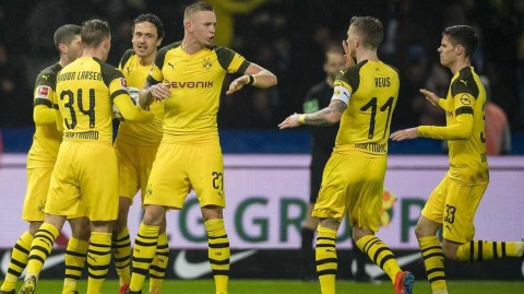 多特蒙德客场逆转绝杀柏林赫塔 罗伊斯再现领袖风采