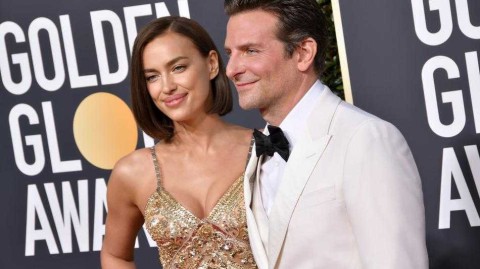 伊莲娜与库珀金球奖红毯合体，昔日C罗女友闪耀比弗利