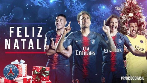 法甲圣诞海报大赏：当足球豪情邂逅冬日童话