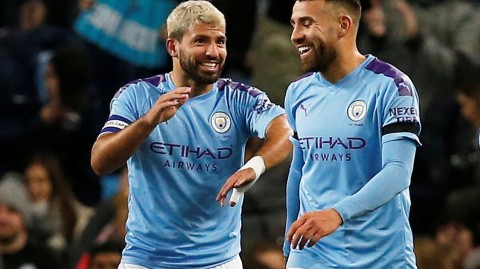 蓝月军团大胜圣徒 阿圭罗双响引领曼城挺进联赛杯八强