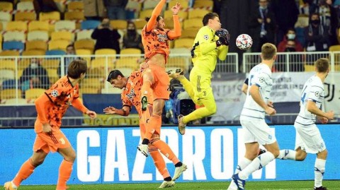 欧冠焦点：基辅寒夜斗不过老妇人，尤文图斯客场两球擒下迪纳摩