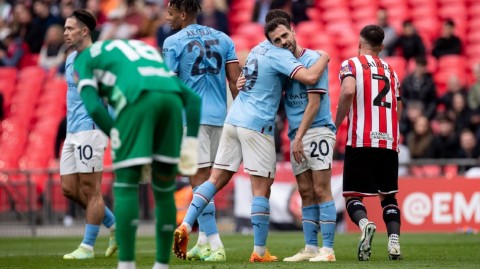 蓝月闪耀温布利 曼城轻取钢挺进足总杯决赛