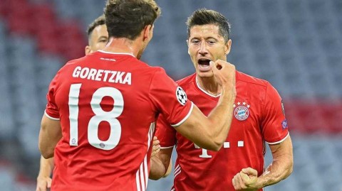 安联球场的红色巨浪：拜仁4比1切尔西，莱万独造四球昂首晋级