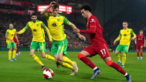 安菲尔德之夜南野拓实双响耀全场 利物浦力擒诺维奇挺进足总杯八强