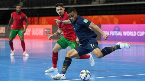 泰国室内足球象战士与葡萄牙欧洲技术的激情碰撞