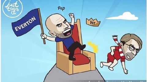 瓜帅嘻哈暗讽红军掉链，默西塞德德比利物浦闷平痛失榜首