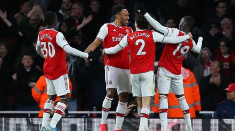 奥巴梅扬双响炮逆转太妃糖 枪手激战险胜留欧冠曙光