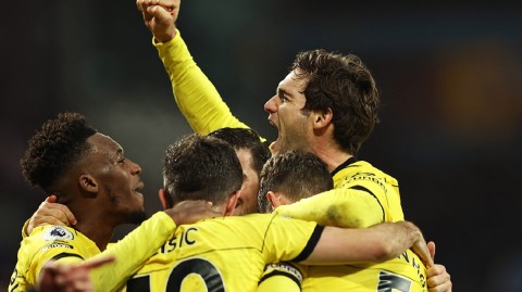 若日尼奥点射双响 蓝军客场力擒维拉