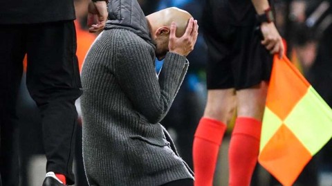 天堂到地狱的四分钟：瓜迪奥拉跪地心碎，热刺欧冠奇迹起死回生