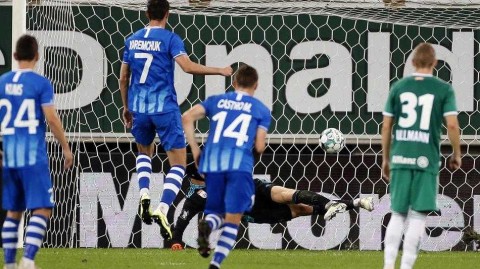 比利时雨夜中的欧冠悲喜：根特力克维也纳快速，亚尔莫连科点射定乾坤