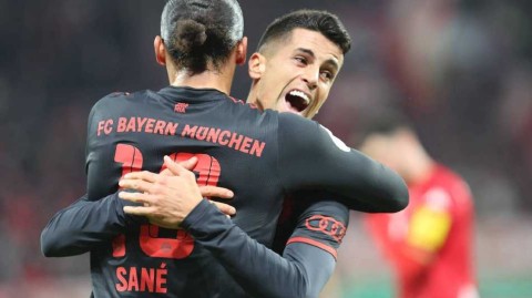 德国杯拜仁大胜美因茨 新援坎塞洛首秀闪耀送助攻