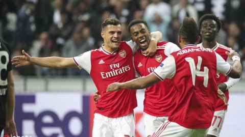 欧联杯焦点战阿森纳客场三球完胜法兰克福