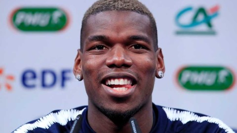 博格巴发布会大秀表情包 皇马梦想与曼联开心齐飞