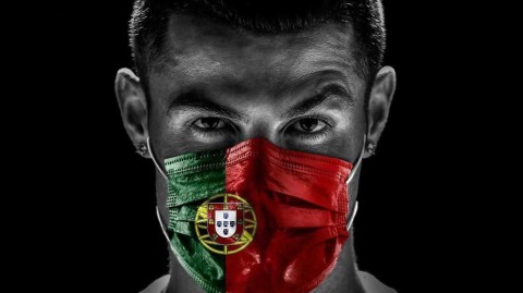 C罗佩戴国旗口罩发声，体坛巨星联手传递抗疫正能量