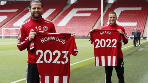 刀锋战士心永留谢菲尔德：队长夏普与副队长诺伍德正式续约