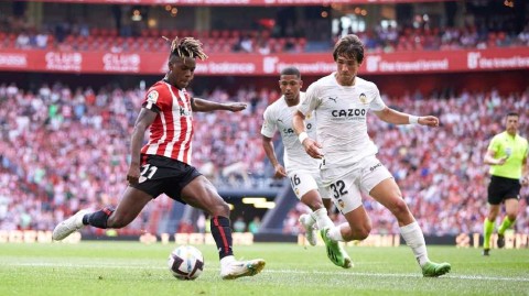 毕尔巴鄂竞技主场力克瓦伦西亚 贝伦格尔一击制胜