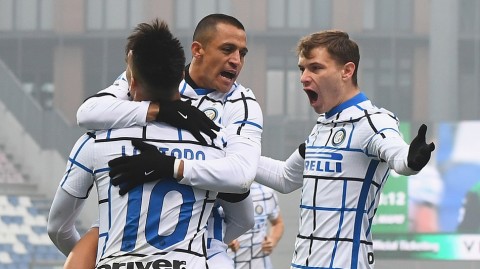 蓝黑风暴席卷三色旗，桑切斯与劳塔罗联手终结黑马不败神话