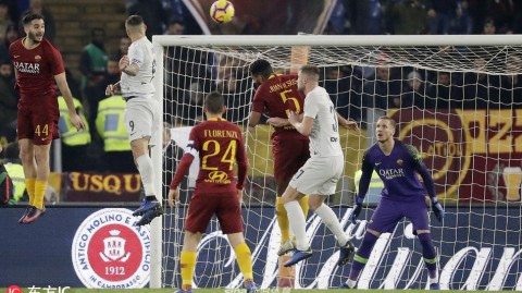 罗马城下的火花与蓝黑军的坚韧：伊卡尔迪双响难阻平局，张康阳目睹球队遭绝平