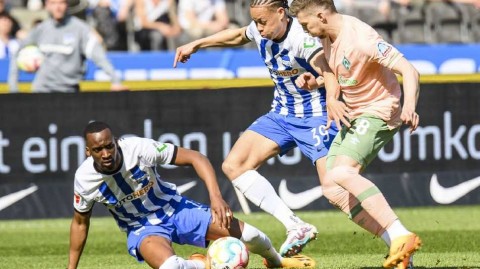 柏林奥林匹克球场烽烟再起 不莱梅客场逆转送赫塔入深渊