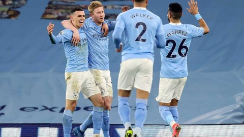 曼城火力全开大胜南安普顿 德布劳内与马赫雷斯联袂闪耀伊蒂哈德