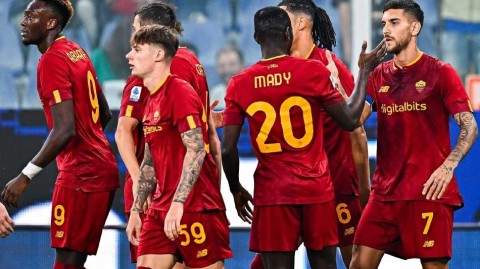 意甲光影：罗马客胜桑普多利亚之夜