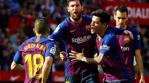 梅球王戴帽造四球，巴萨客场演惊天逆转