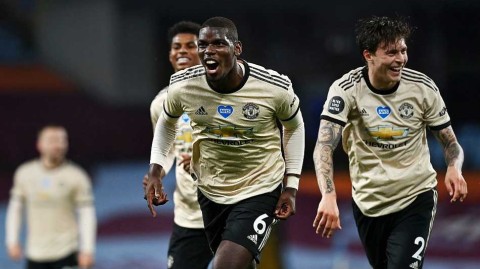 红魔狂潮！B费传射青木连击博格巴世界波 曼联客场三球完胜维拉创英超纪录