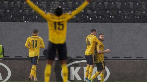 吉马良斯补时倒钩绝平枪手，阿森纳欧联杯连胜终结仍领跑